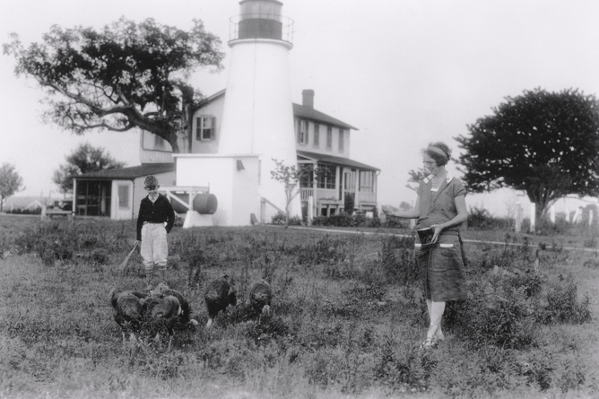 Turkey Point Lighthouse with Fannie Salter